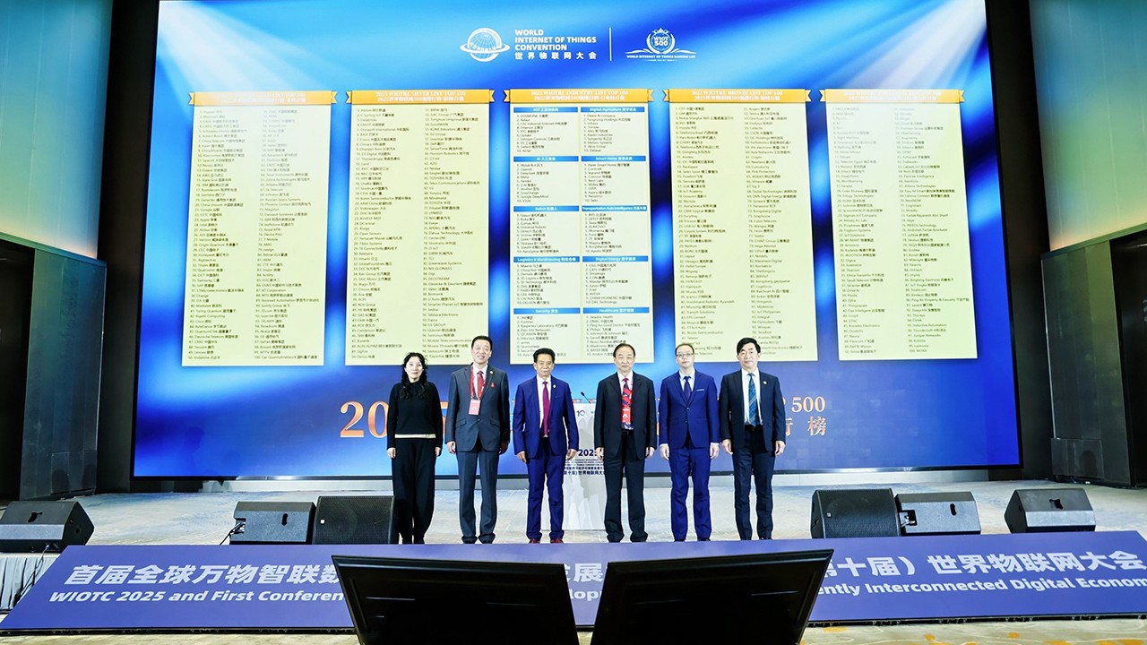 2025世界物联网500强排行榜发布