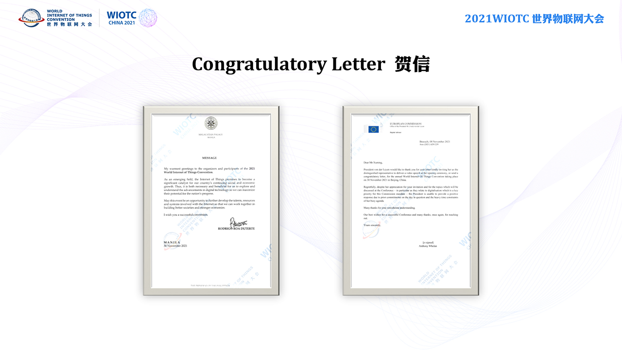 H.E. Rodrigo Duterte, President of the Republic of the Philippines, together with the President Office of the European Commission, sent congratulatory messages to the Chairman Office of WIOTC-2021WIOTC